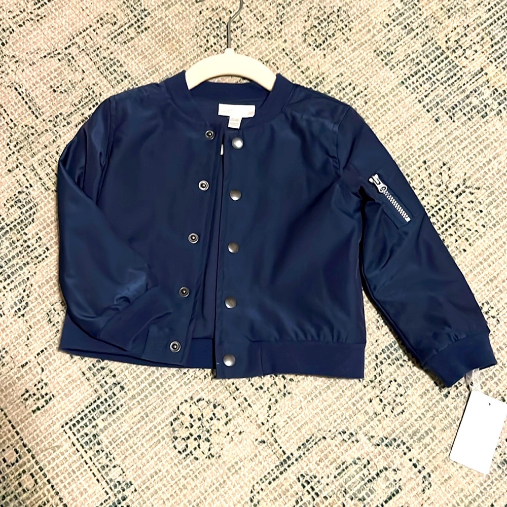 NWT Miniclassix 18 month boy Bomber Jacket (navy blue)